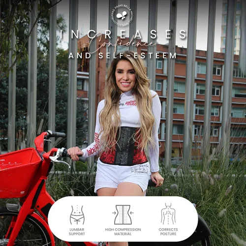 Miniatura 4 de BELLA MICHELL - Entrenador colombiano de cintura alta para mujer, faja moldeadora para control de abdomen, faja de cintura y moldeador de cuerpo