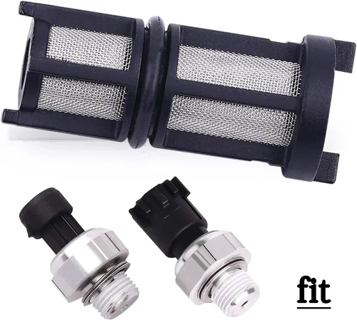 Miniatura 4 de 12585328 917143 JCCGLOBAL Filtro de pantalla de sensor de presión de aceite del motor Dos piezas 1997-2020 compatibles con GM Buick Cadillac Chevy