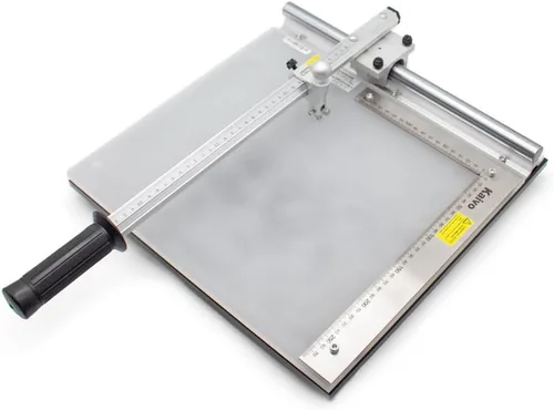 Miniatura 5 de Uso de laboratorio Cortador de vidrio Manual ITO Vidrio a base de vidrio de sílice Junta Máquina de corte 28x33CM KV-C-370 (KVC370 Plus) Manual