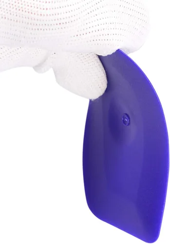 Miniatura 5 de Rascador de plástico pequeño y práctico con borde redondo flexible para el hogar, escobilla universal de limpieza, paquete de 4