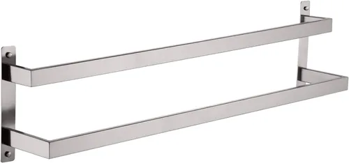 Miniatura 22 de KOKOSIRI Barras para Toallas de Baño de 2 Niveles Tipo Escalera Rieles para Toallas de 24 Pulgadas Soportes para Toallas Montados en Pared Estantes