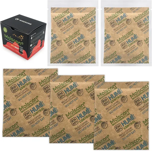 Miniatura 34 de Wisesorb Paquetes de control de humedad bidireccionales 49% para guitarras e instrumentos de madera - Absorbentes de humedad de 70g