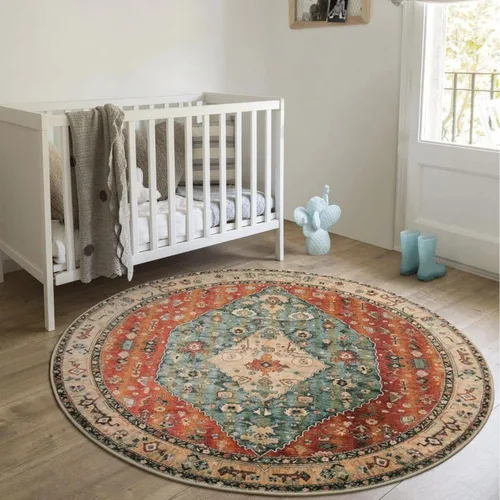 Miniatura 88 de Lahome Alfombra Bohemia Tribal Lavable de 3 x 5, Alfombras Antideslizantes para Entrada, Dormitorio, Sala de Estar, Vintage, Ultra Suave, No
