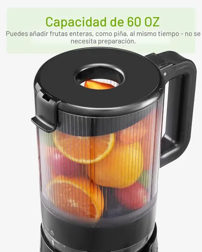 Miniatura 3 de TUUMIIST - Exprimidor de prensado en frío con canal de alimentación extra grande de 5.3 pulgadas para frutas y verduras enteras, fácil de limpiar