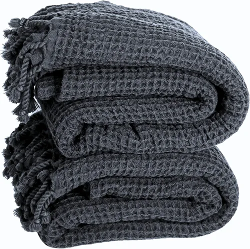 PÜSKÜL - Toallas de playa turcas de lujo de tejido gofre, toallas de 100 % algodón turco natural, suaves, absorbentes, sin arena, de secado rápido,