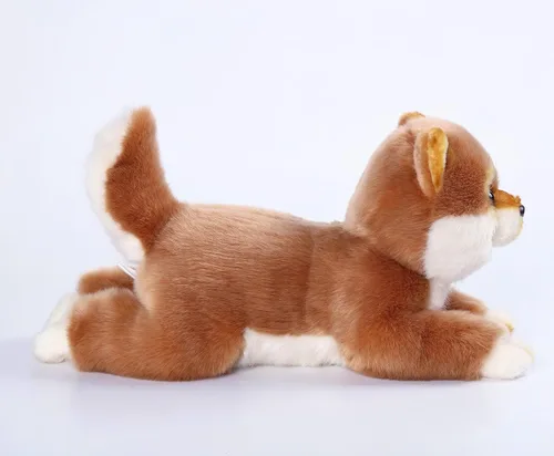 Miniatura 2 de CU-MATE Akita - Juguete de peluche para perro, realista y realista, suave, hecho a mano, para mentir, regalo para niños y niñas