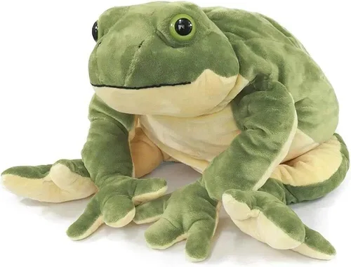 Miniatura 9 de Juguete de peluche de rana mágica y emotiva muñeca meme de rana, cristal de 17.7 pulgadas, ultra suave, lindo regalo para el hogar, juguete