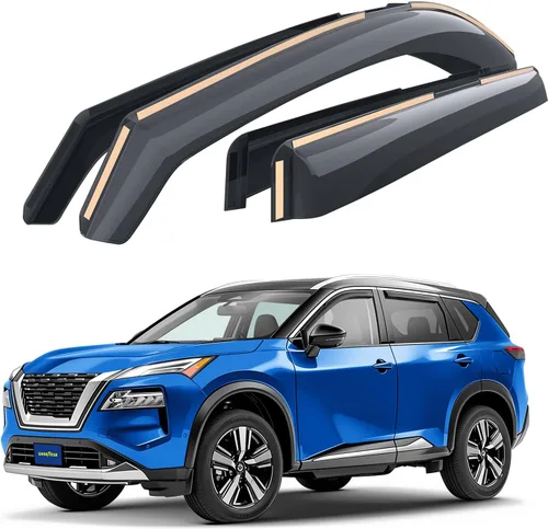 Miniatura 12 de Goodyear Deflectores de ventana de canal inastillables para Nissan Altima 2019-2026, protectores de lluvia, viseras de ventana para automóviles