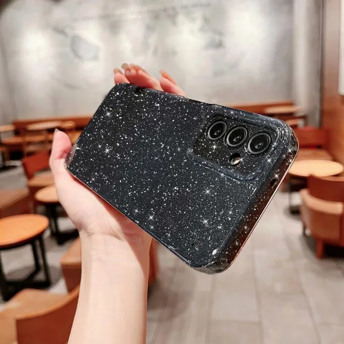 Miniatura 4 de MINSCOSE Funda compatible con Samsung Galaxy A14 5G, bonita funda delgada con purpurina fina, a prueba de golpes, de TPU para mujeres y niñas