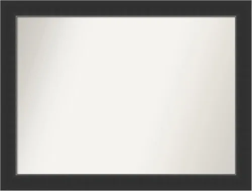 Miniatura 402 de Amanti Art Espejo personalizado, espejo de baño negro Astor, espejo de pared o espejo de tocador de baño sobre el fregadero (25 x 25 pulgadas)