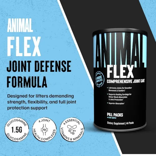 Miniatura 2 de Animal Flex - Suplemento articular de glucosamina y condroitina para mujeres y hombres con dolor con cúrcuma, MSM, boswellia para el cartílago