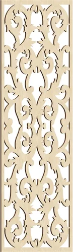 Miniatura 85 de Meadville Paneles decorativos de pared de madera con calado, 9 3/8 pulgadas de ancho x 24 3/8 pulgadas de alto x 1/4 de alto, aliso