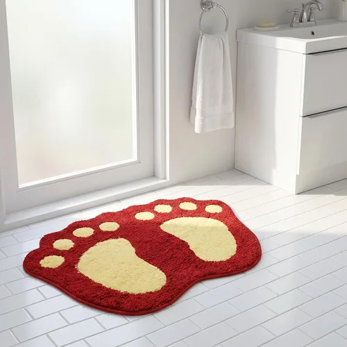 Miniatura 13 de TOPCHANCES Tapete de baño, antideslizante y grande para pies grandes, tapete de baño absorbente de agua, tapete de microfibra para inodoro, tapete