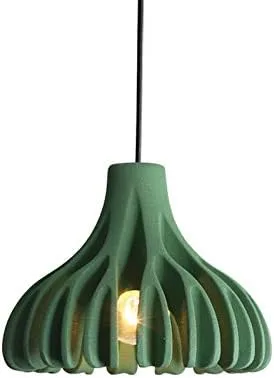 Miniatura 10 de Lámpara colgante Lámpara colgante Moderna en forma de granero Coral Macaron Resina 1 Luz E26 Colgante de techo para café Comedor Sala de estar Negro