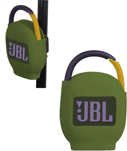Miniatura 12 de Hermitshell Estuche de transporte de silicona de repuesto para altavoz Bluetooth inalámbrico JBL Clip 3 portátil e impermeable (negro camuflaje)