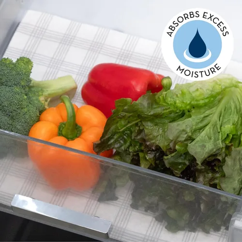 Miniatura 2 de S&T INC. Revestimientos para refrigerador, revestimientos para estantes de gabinetes de cocina y contenedores de almacenamiento, revestimientos