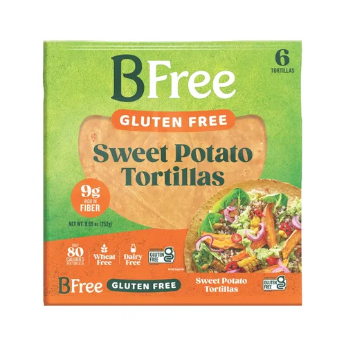 Miniatura 3 de BFree Tortillas de envoltura sin trigo sin gluten, batata, veganas sin lácteos (paquete de 2)
