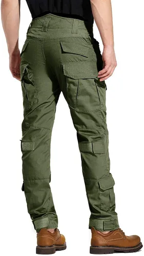 Miniatura 2 de TRGPSG Pantalones tácticos para hombre, pantalones de senderismo, pantalones cargo de camuflaje militar, pantalones de trabajo casuales