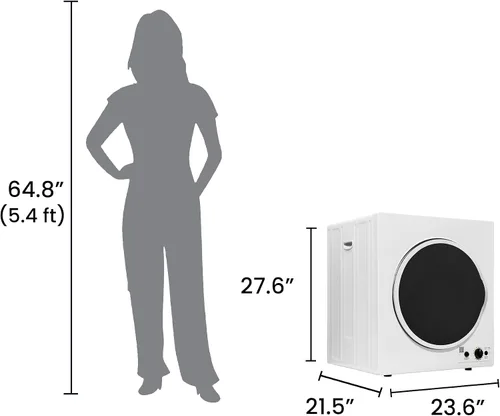 Miniatura 3 de Equator Secador compacto con sensor ventilado 3.5cf/13lbs 110V CONTROL INFERIOR BLANCO