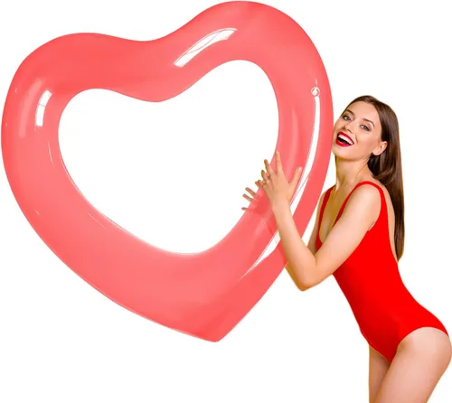 Miniatura 20 de ZHUYNXIR Tubo flotante de piscina con forma de corazón, diversión en el agua, juguetes de fiesta en la playa para niños, accesorios de diseño
