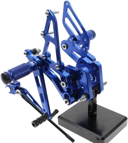 Miniatura 4 de FXCNC Juego de clavijas traseras CNC Billet para motocicleta, reposapiés totalmente ajustables, compatible con GSX-R GSXR 600 750 GSXR600 GSXR750