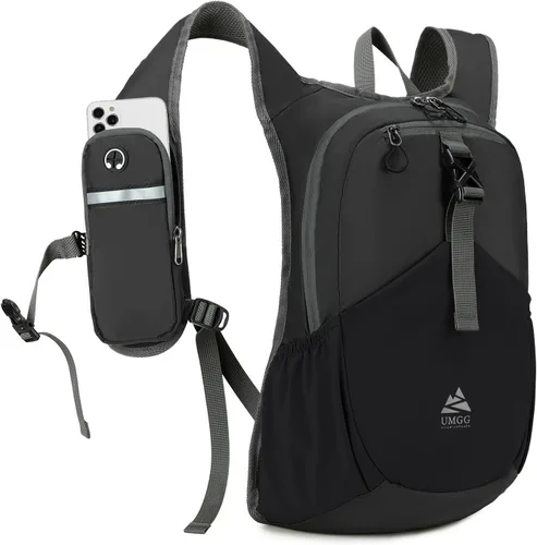 Miniatura 9 de Mochila pequeña de senderismo de 15 litros para mujeres y hombres, mochila plegable y plegable casual para acampar viajes al aire libre, azul