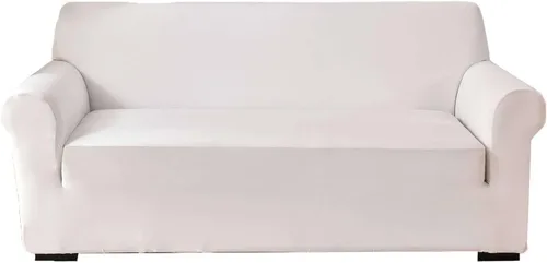 Miniatura 10 de Funda elástica para sofá, funda de sofá de elastano, suave, antideslizante, con parte inferior elástica, lavable para sala de estar, beige, pequeña