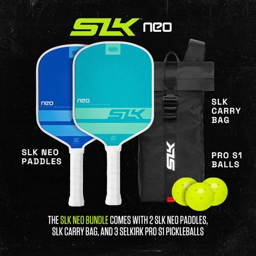Miniatura 8 de Selkirk Sport SLK - Juego de raquetas de pádel de 2 Diseñadas en los Estados Unidos Elija el juego SLK Neo de grafito, el juego SLK Neo de fibra