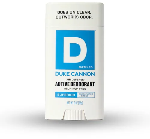 Miniatura 15 de Duke Cannon Midnight Swim - Desodorante sin aluminio para hombres - Air Defense, aroma de sándalo + lavanda, 3 oz - de larga duración, deslizamiento