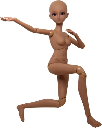 Miniatura 3 de 1/3 BJD Muñeca Tan Skin Personalizada Cuerpo de Muñeca Negro 23.6 in 24 Pulgadas Bola articulada SD Muñecas Articuladas Articulaciones Mueve PVC DIY