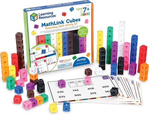 Miniatura 7 de Learning Resources MathLink® Cubes Desafío de Rompecabezas Cerebral, 80 Piezas, Edades 5+, Cubos de Enlace, Cubos Conectores, Elemento Manipulativo