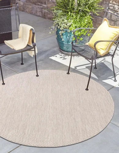 Miniatura 100 de Unique Loom Collection Alfombra de Área Plana Casual de Transición Sólida Jaspeada para Interiores/Exteriores (Pasillo 2' x 6' 1", Azul/Azul Marino)