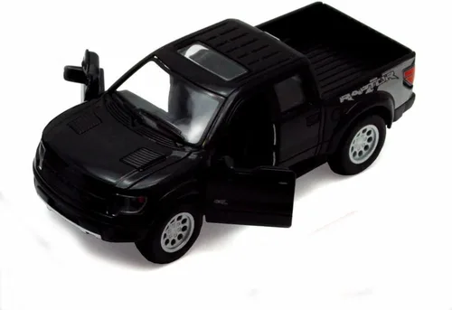 Miniatura 5 de KiNSMART 2013 Ford F-150 SVT Raptor Supercrew 1:46 Escala Modelo de Juguete de Metal de Fundición a Presión de 12.7 cm (4 Piezas)