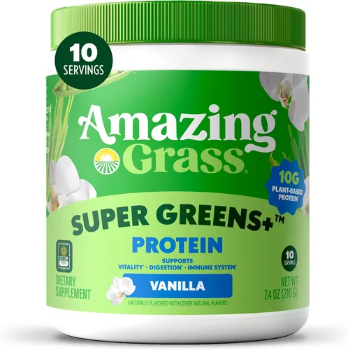 Miniatura 10 de Amazing Grass Mezcla de vegetales verdes Alcalinizante y Desintoxicante: Mezcla para batidos, Limpieza con super vegetales y polvo de raíz