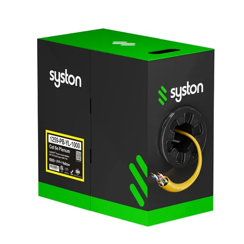 Miniatura 26 de Syston Cable Technology Cable de Internet Ethernet Cat6e – 10 pies, 600 MHz 23AWG de alambre de cobre sólido desnudo apto