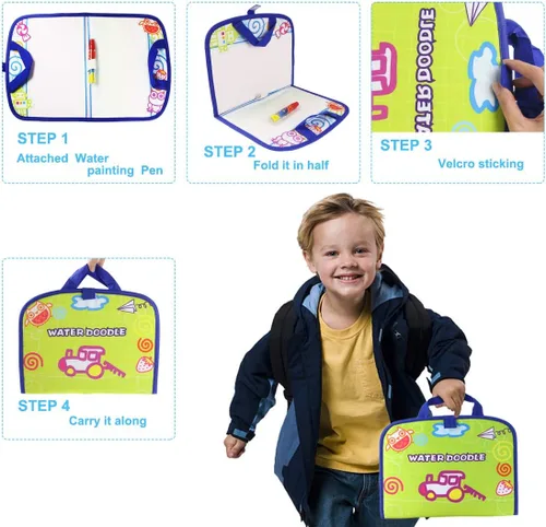 Miniatura 2 de Coolplay Actividades para niños Esterilla de dibujo de agua Pintura con pluma de agua Avión Viaje Juguete para niños pequeños
