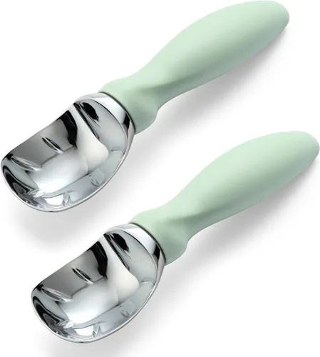 Miniatura 20 de Spring Chef - Cuchara para helado resistente con mango cómodo - Cuchara profesional para helado para gelato, sorbete, masa de galletas, melón, yogur