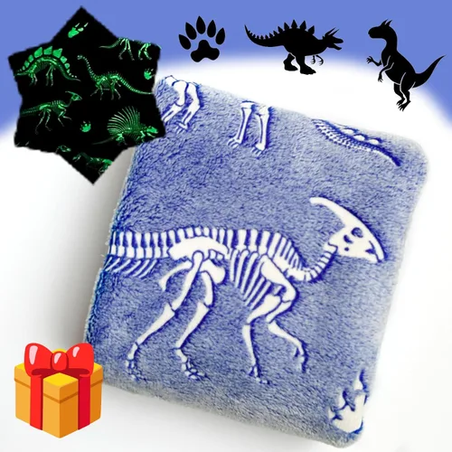 Miniatura 12 de Manta de mariposa que brilla en la oscuridad con bolsa de almacenamiento, el mejor regalo manta suave para niñas y niños, manta de campamento