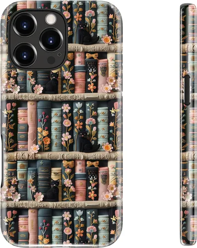 Miniatura 48 de bemal Funda para iPhone 12 Mini, estética, vintage, floreciente, peonía, concha, femenina, compatible con MagSafe, moderna, única, moderna, moderna