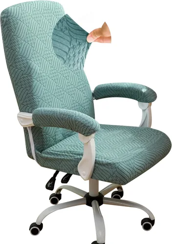 Miniatura 46 de Forcheer - Fundas elásticas para reposabrazos de silla de oficina, resistentes al agua, de Spandex y Jacquard, para sillas de oficina y computadora