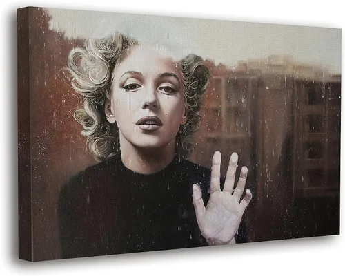 Miniatura 29 de SpiritualHands Marilyn Monroe - Lienzo decorativo para pared y póster – Decoración femenina moderna de maquillaje femenino, impresión de moda