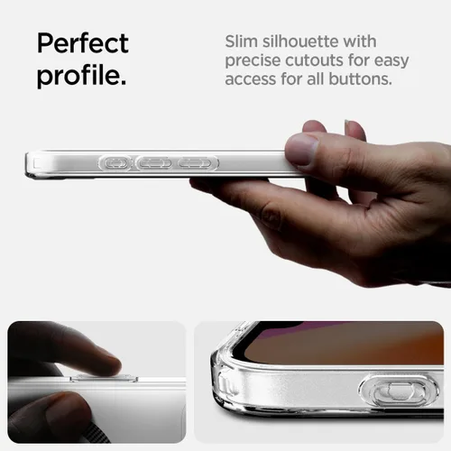 Miniatura 374 de Spigen Funda para iPhone 13 Mini, ultra híbrida MagFit [antiamarilleo] [compatible con Magsafe] - Transparente