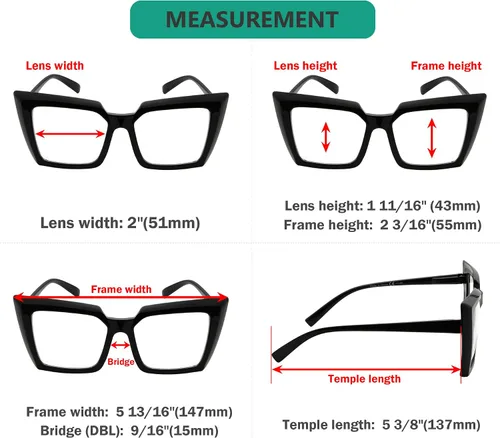 Miniatura 3 de Eyekepper Gafas de lectura de gran tamaño para mujeres lectoras de moda