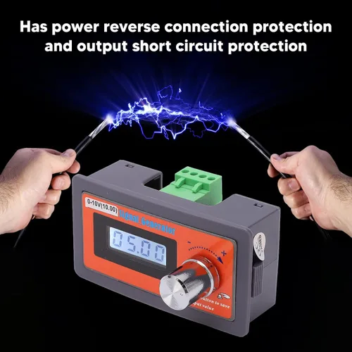 Miniatura 5 de Generador de señal de voltaje ABS DC 0-10V, simulador de señal de voltaje ajustable de alta precisión, simulador de voltaje de múltiples
