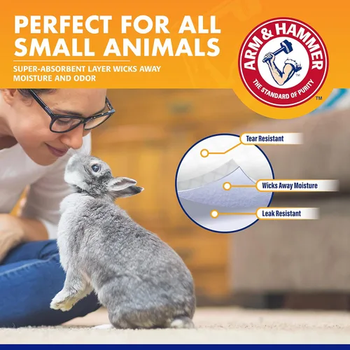 Miniatura 3 de Arm & Hammer Forros de jaula súper absorbentes para conejillos de indias, hámsters, conejos y todos los animales pequeños Los mejores forros