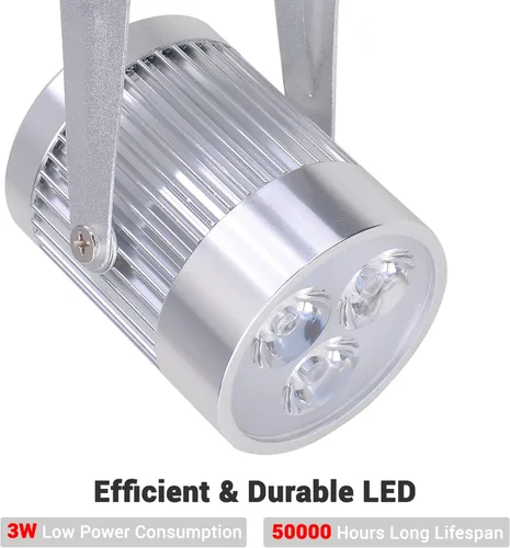 Miniatura 4 de Yescom 3W LED Reflector haz Pinspot etapa efecto de iluminación para DJ bola de espejos fiestas discotecas, 27LED001-RGB-11, 3.0watts
