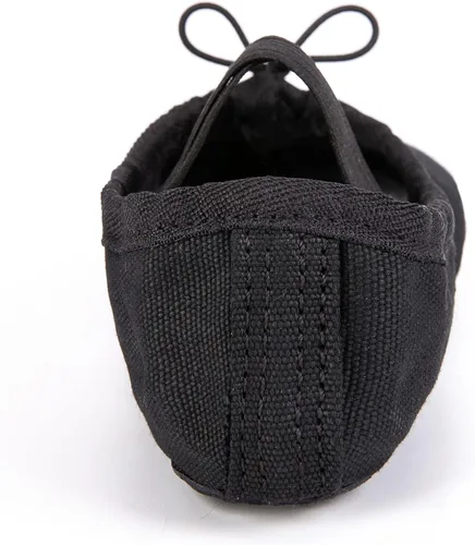 Miniatura 4 de Zapatillas de ballet de lona para niñas y niños (bebéniño pequeñoniño grande), zapatos de baile de práctica de yoga con suela dividida