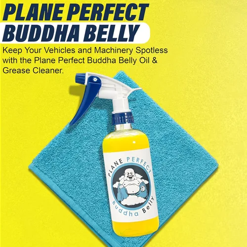 Miniatura 2 de Plane Perfect Buddha - Limpiador de aceite y grasa para vientre, espray desengrasante cítrico de grado aeronáutico resistente, limpiador