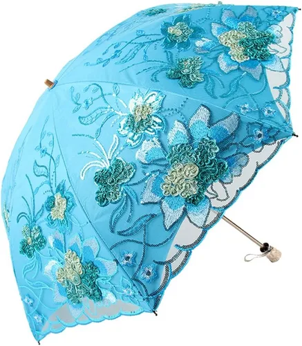 Miniatura 80 de Honeystore - Parasoles de encaje de flores para fiesta de boda, paraguas nupcial de encaje