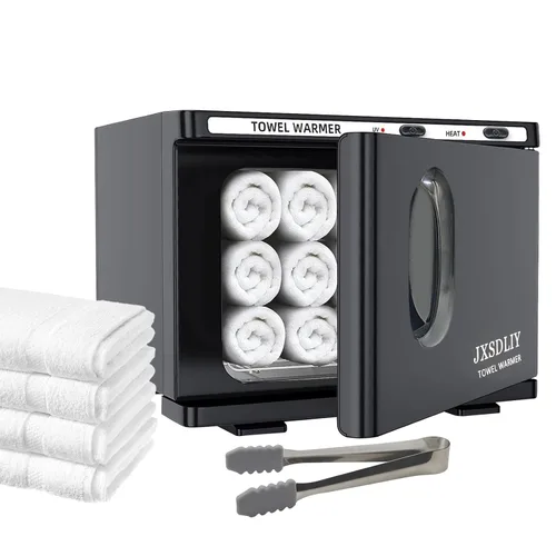 Miniatura 10 de Calentador de toallas calientes para salón de belleza, baño, gabinete de toallas calientes 2 en 1, personal, 8L de capacidad pequeña, calentadores